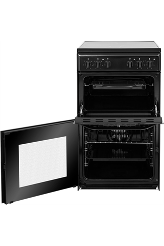 Hotpoint Cloe HD5V92KCB 50cm Black Twin Cavity Electric Cooker