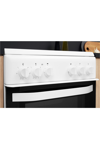 Hotpoint Cloe HD5V92KCW 50cm White Twin Cavity Electric Cooker