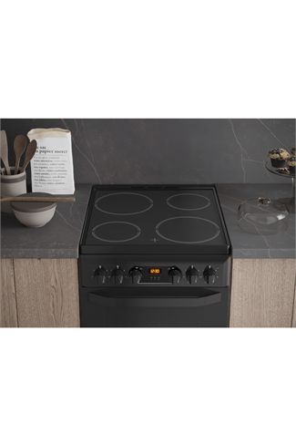 Hotpoint Cloe HD5V93CCB 50cm Black Double Oven Electric Cooker