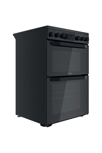 Hotpoint HDM67V9CMB 60cm Black Double Oven Electric Cooker