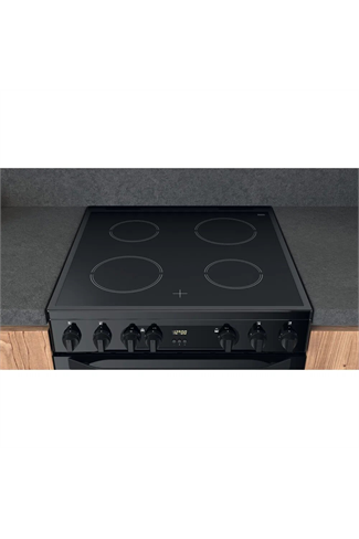 Hotpoint HDM67V9CMB 60cm Black Double Oven Electric Cooker