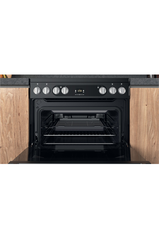 Hotpoint HDM67V9HCB Black 60cm Double Oven Electric Cooker