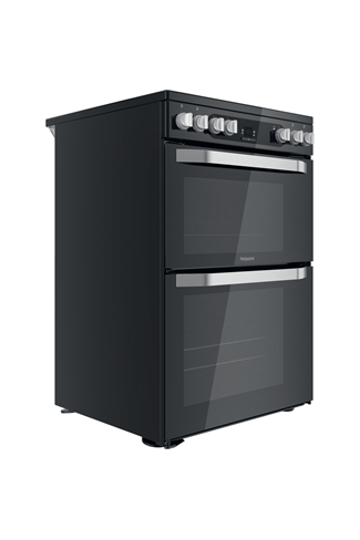 Hotpoint HDM67V9HCB Black 60cm Double Oven Electric Cooker