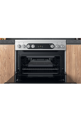 Hotpoint HDM67V9HCX 60cm White Double Oven Electric Cooker