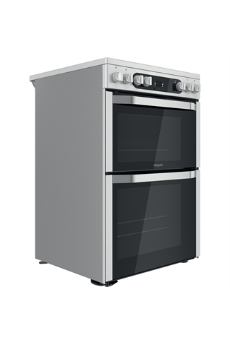 Hotpoint HDM67V9HCX 60cm White Double Oven Electric Cooker