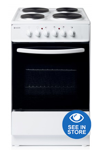 Haden HES60W 60cm White Single Cavity Electric Cooker