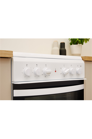Indesit Cloe IS5V4KHW 50cm White Single Cavity Electric Cooker