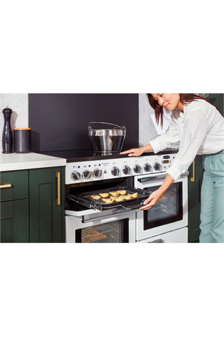 Rangemaster Professional Deluxe PDL110EISL/C 110cm Slate Electric Range Cooker with Induction Hob