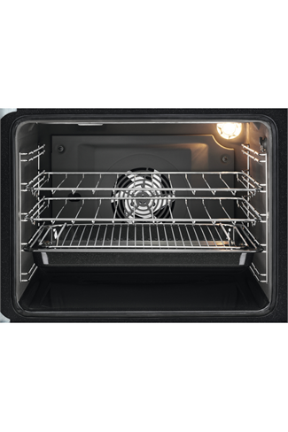Zanussi ZCV46250BA 60cm Black Double Oven Electric Cooker