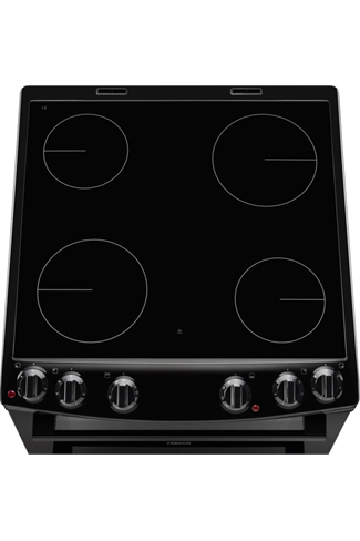 Zanussi ZCV66050BA 60cm Black Double Oven Electric Cooker