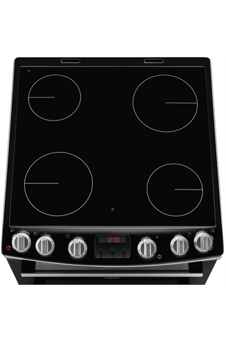 Zanussi ZCV66078XA 60cm Stainless Steel Double Oven Electric Cooker