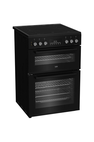 Beko EDC6731K 60cm Black Double Oven Electric Cooker 
