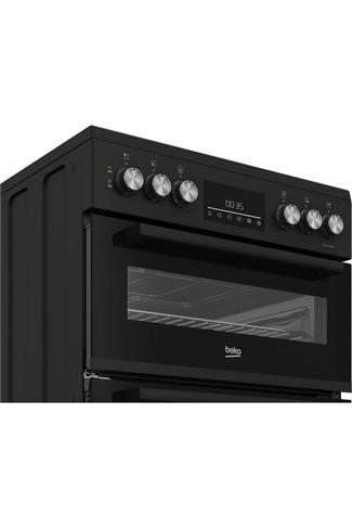 Beko EDC6731K 60cm Black Double Oven Electric Cooker 