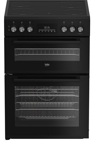 Beko EDC6731K 60cm Black Double Oven Electric Cooker 