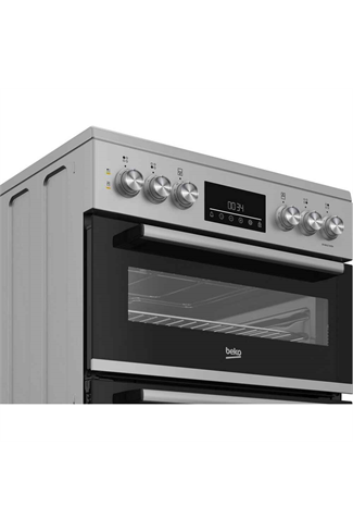 Beko EDC6731S Silver 60cm Double Oven Electric Cooker