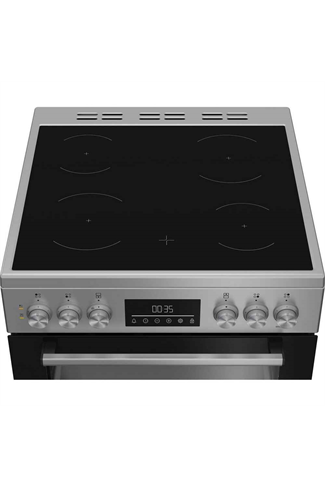 Beko EDC6731S Silver 60cm Double Oven Electric Cooker