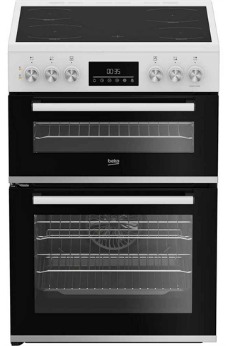 Beko EDC6731W White 60cm Double Oven Electric Cooker