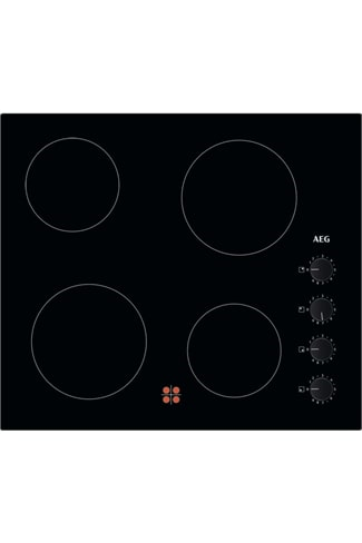 AEG HK614000CB 59cm Black Built-In Ceramic Hob