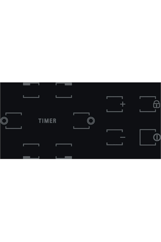 Hotpoint HR724BH 77cm Black Built-In Ceramic Hob