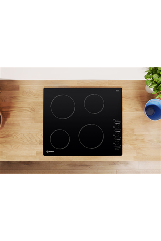 Indesit Aria RI860C 58cm Black Built-In Ceramic Hob