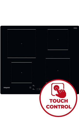 Hotpoint TQ1460SNE 59cm Black Built-In Induction Hob