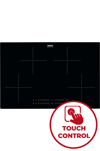 Zanussi ZIAN844K 78cm Black Built-In Induction Hob