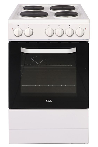 SIA ESCA51W 50cm White Single Cavity Electric Cooker