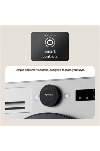 LG F4X7009TBB Black 9kg 1400 Spin Washing Machine 