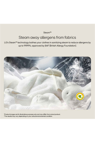 LG F4Y513WWLN1 White 13kg 1400 Spin Washing Machine