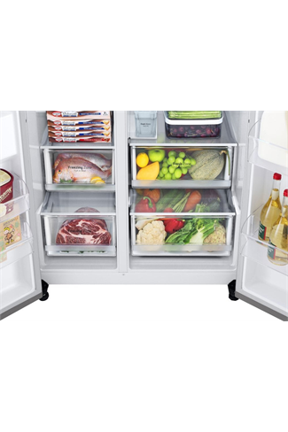 LG GSLV71PZTD Shiny Steel American Style Fridge Freezer