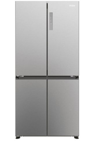 Haier HCR3818ENMM Platinum Inox Freestanding Fridge Freezer