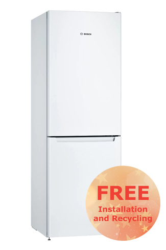 Bosch Serie 2 KGN33NWEAG 60cm White 50/50 Frost Free Fridge Freezer