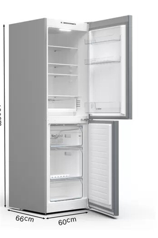 Bosch Serie 2 KGN34NLEAG 60cm Stainless Steel 50/50 Frost Free Fridge Freezer