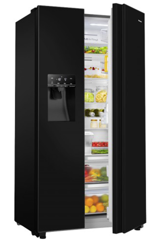 Hisense RS694N4TBE 535L Black American Style Fridge Freezer