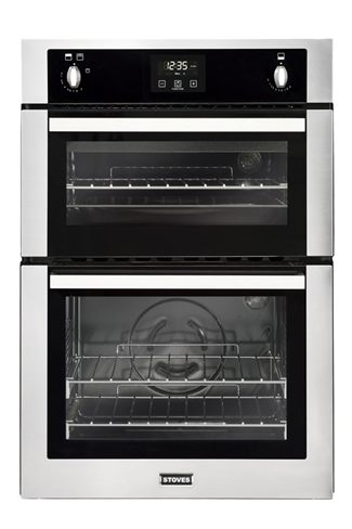 Stoves BI900G Stainless Steel Built-In Double Gas Oven 