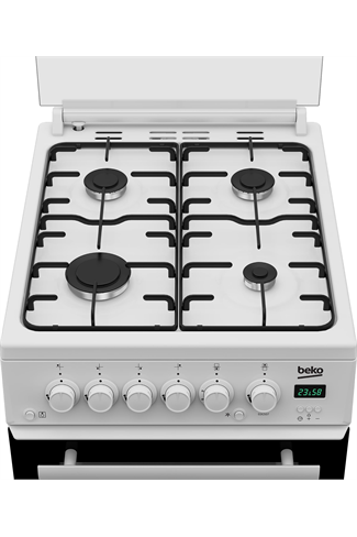 Beko EDG507W 50cm White Double Oven Gas Cooker