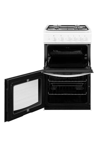 Indesit ID5G00KMW 50cm White Twin Cavity Gas Cooker