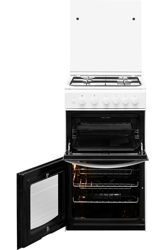 Indesit Cloe ID5G00KMWL 50cm White Twin Cavity Gas Cooker