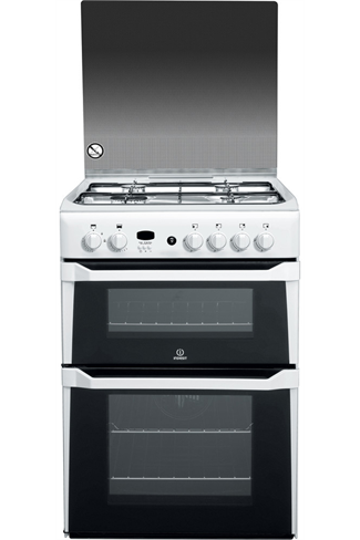 Indesit Advance ID60G2W 60cm White Double Oven Gas Cooker