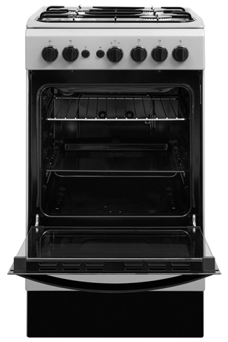 Indesit Cloe IS5G1PMSS 50cm Silver Single Cavity Gas Cooker