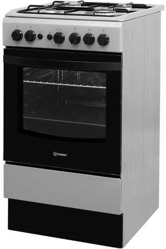 Indesit Cloe IS5G1PMSS 50cm Silver Single Cavity Gas Cooker