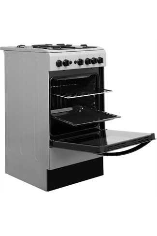 Indesit Cloe IS5G1PMSS 50cm Silver Single Cavity Gas Cooker