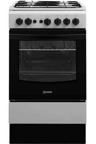 Indesit Cloe IS5G1PMSS 50cm Silver Single Cavity Gas Cooker