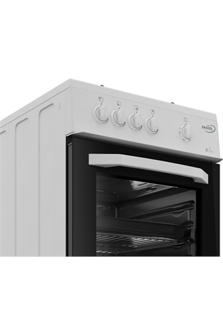 Zenith by Beko ZE501W 50cm White Single Cavity Gas Cooker