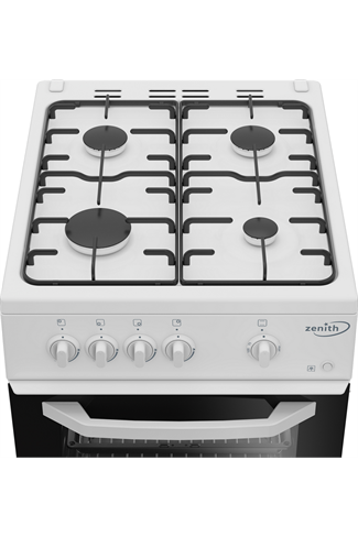 Zenith by Beko ZE501W 50cm White Single Cavity Gas Cooker