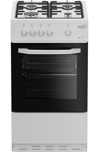 Zenith by Beko ZE501W 50cm White Single Cavity Gas Cooker