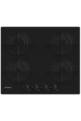 Candy CVW6BB 60cm Black Built-In Gas Hob