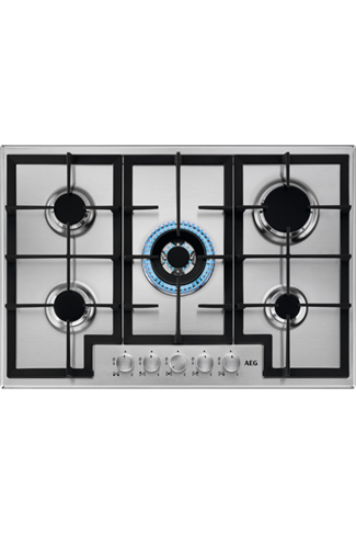 AEG HGB75400SM 74cm Stainless Steel Built-In Gas Hob