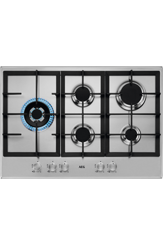 AEG HGB75500SM 74cm Stainless Steel Built-In Gas Hob 