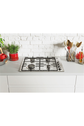 Hoover HHW6LK3X Stainless Steel 60cm Built-In Gas Hob